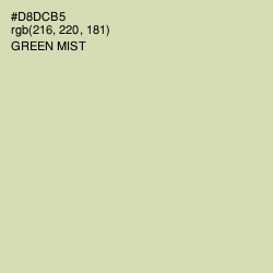 #D8DCB5 - Green Mist Color Image